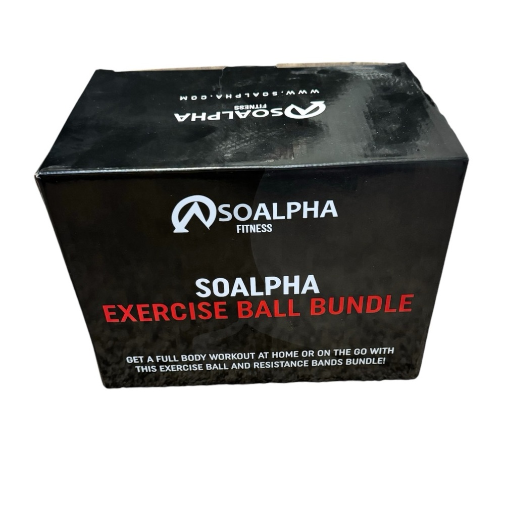 NWOT Exercise Ball and Resistance Bands, Work Out Equipment, yoga